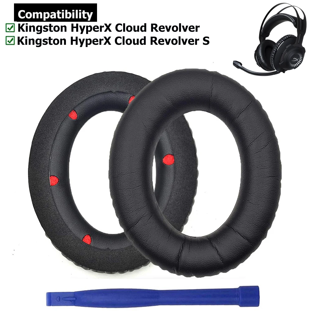 Replacement Ear Pads Earpads Cushion Pillow Parts Cover Headband for Kingston HyperX Cloud Revolver S Gaming Headset Headphones |