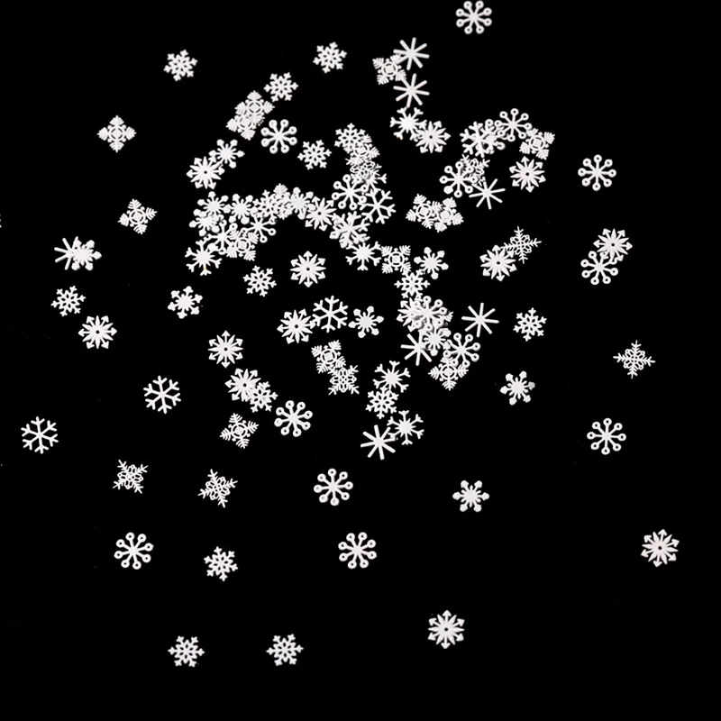 24 Pièces Flocon De Neige Decoration, 4 Styles Flocon De