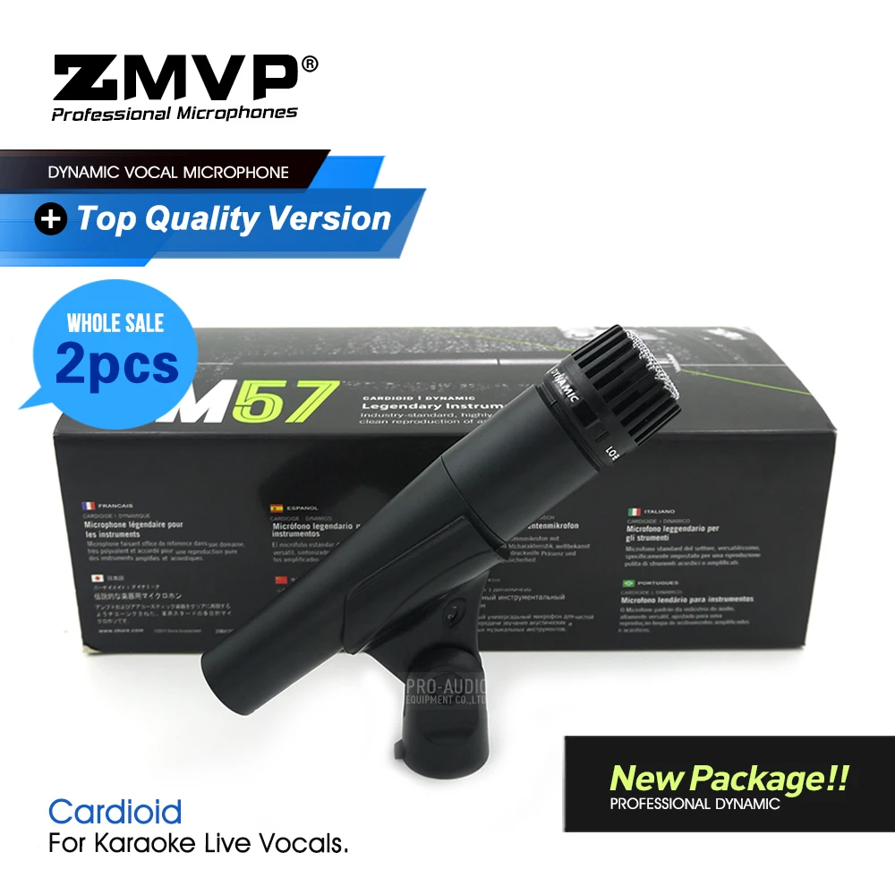 2 шт. Класс нового посылка! Профессиональный динамический инструмент SM57LC