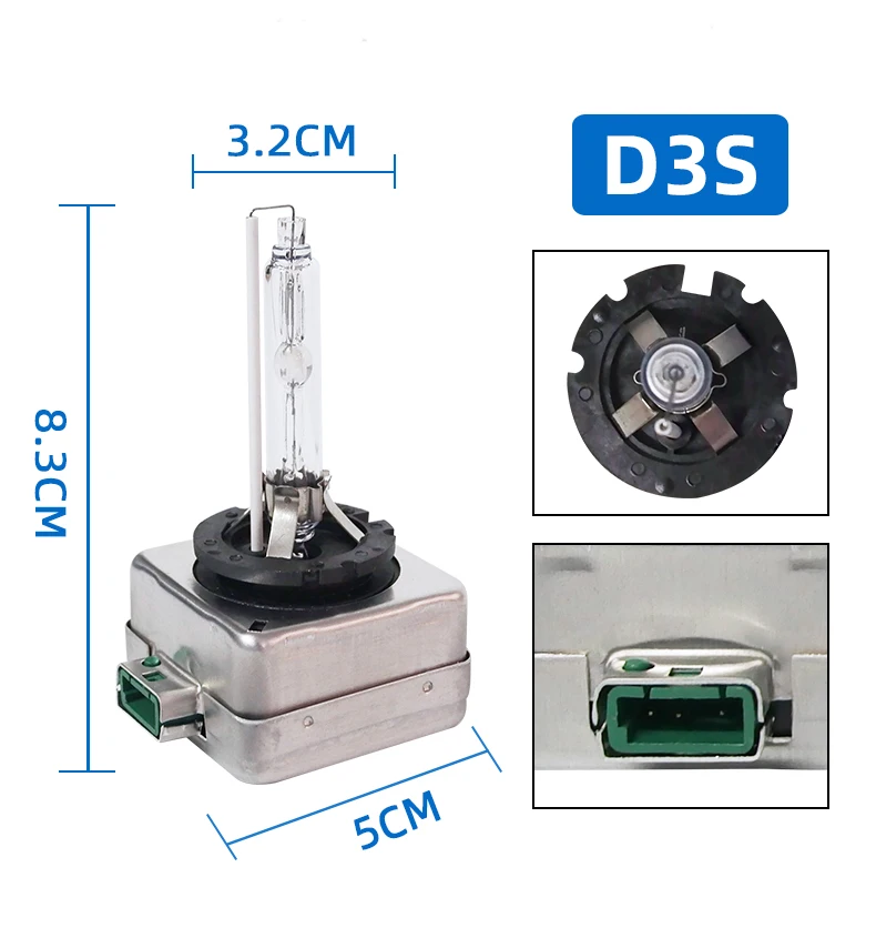 2pcs D3S HID Xenon Lamp Car Styling 12V 35W 4300K 6000K 8000K 10000K 12000K  15000K Car Headlight Replacement