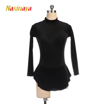 

Nasinaya Figure Skating Dress Customized Competition Ice Skating Skirt for Girl Women Kids Performance Invisible Zipper