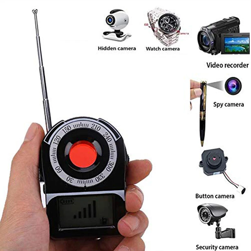 GPS GSM Signal WIFI G4 RF Tracker CC309 Mini Hidden Camera Spy Camera Wiretap Bug Finder Anti Candid Camera Anti Spy Detector