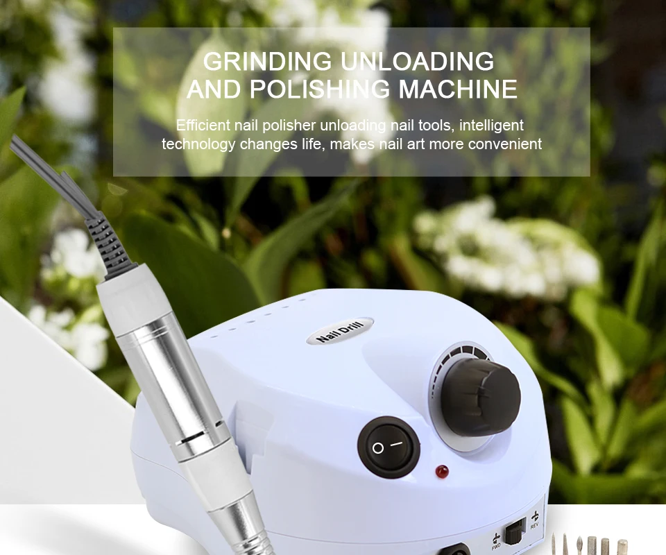 Máquina de Broca do Prego Conjuntos de Arquivo do Prego Equipamento da Arte do Prego Clou Beaute Rpm Elétrica Acessório Elétrico Manicure Pedicure Arquivo 15 w 35000 1 Brocas elétricas p manicure e acessórios