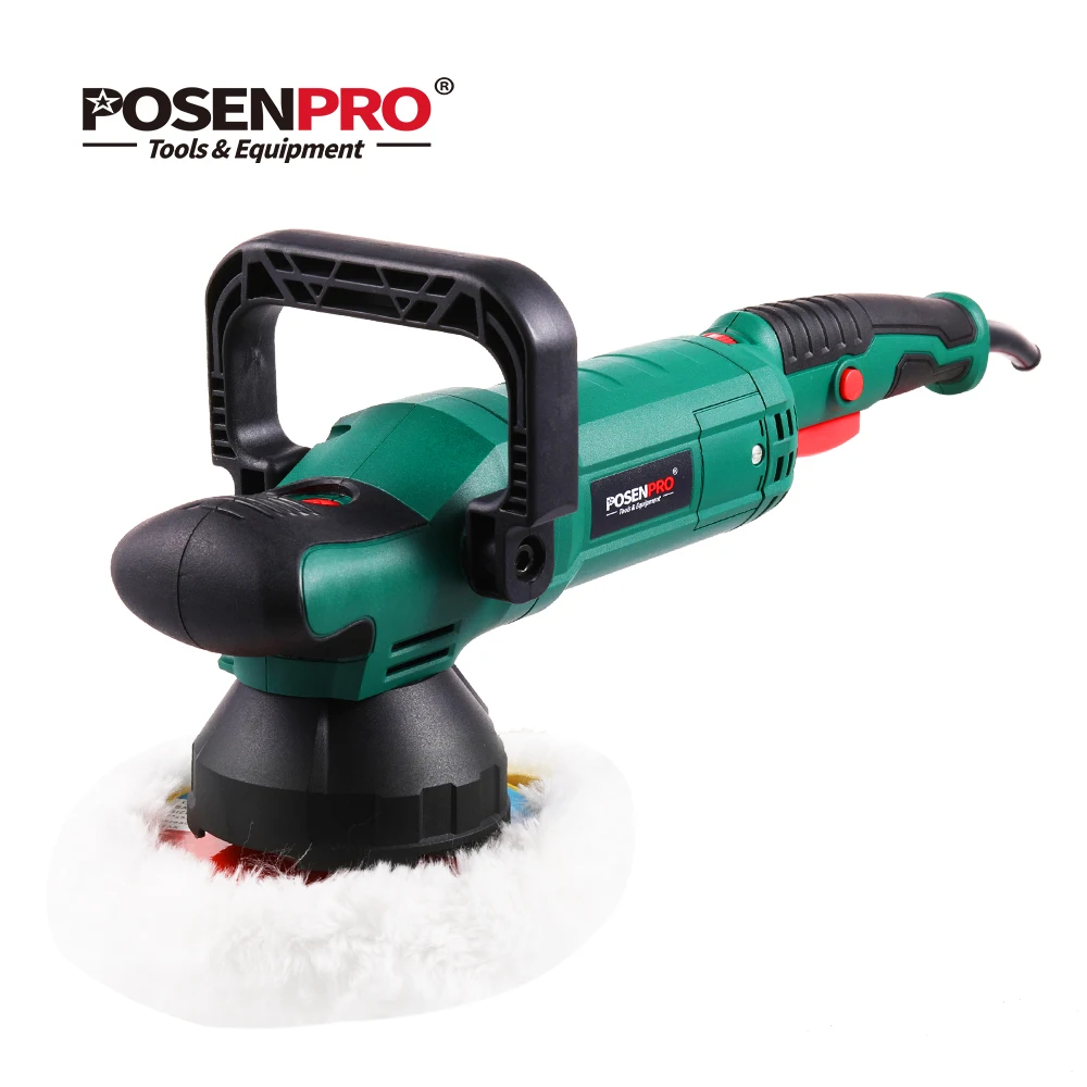 POSENPRO – polisseuse électrique à double Action, 6 pouces, 150mm, 900W, vitesse Variable, Machine à polir les chocs, tampon de polissage nettoyant