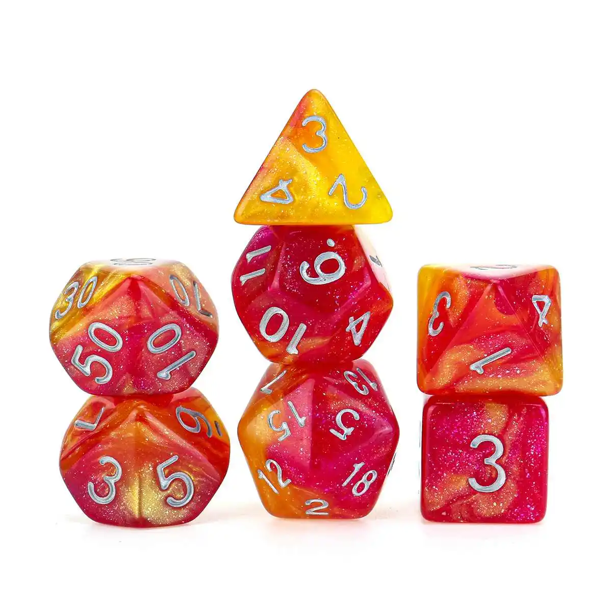 35 шт./компл. многогранные кости Набор для игры в кости с черная сумка для хранения для Подземелья и Драконы игры D20 D12 D10 D8 D6 D4