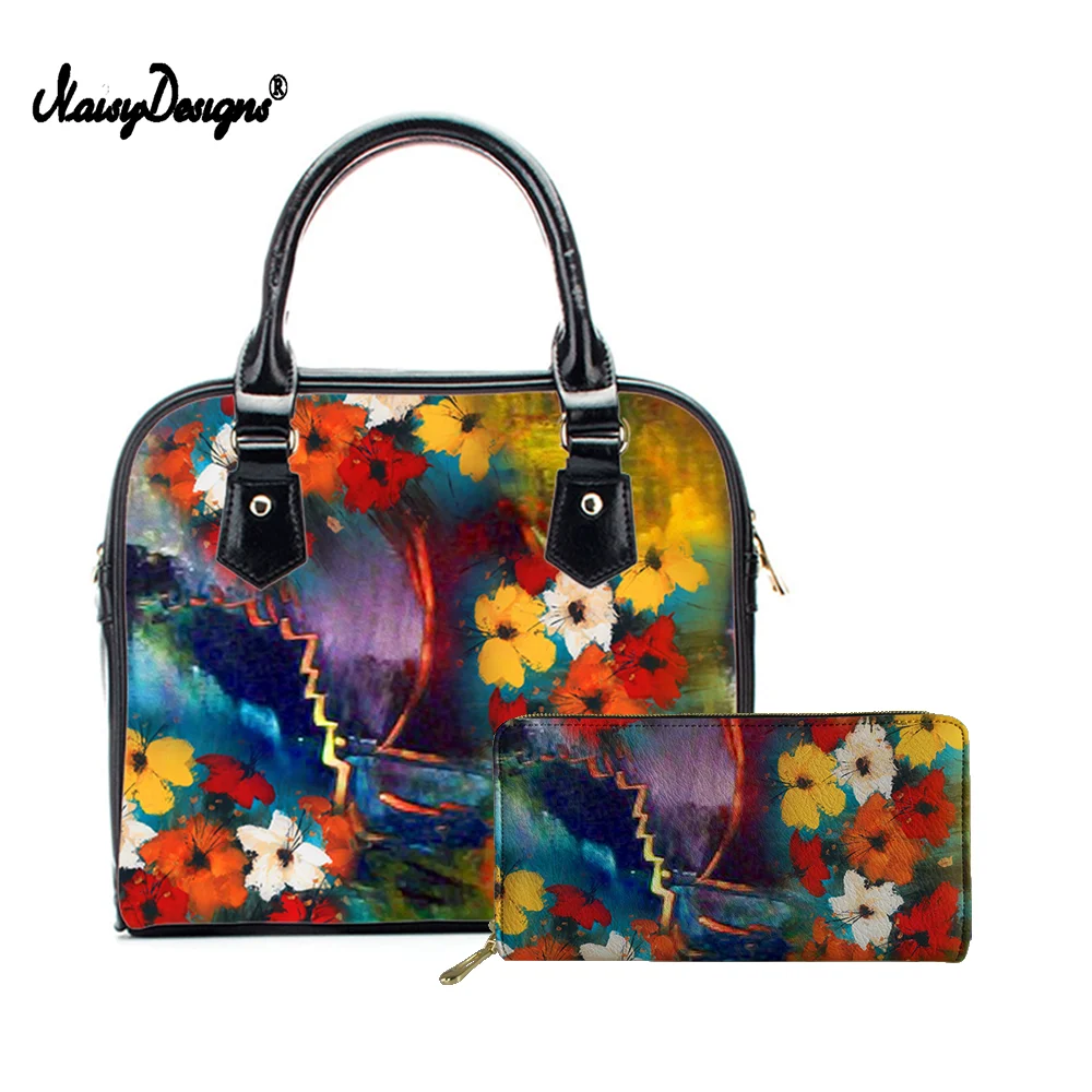 ヨーロッパ花柄21ブランドの高級ハンドバッグの女性のバッグと財布ホット販売デザイナートートバッグbolso Mujerドロップシッピング Aliexpress Luggage Bags