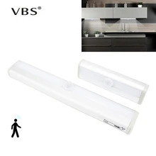 Светодиодная подсветка под шкаф PIR датчик движения лампа белый/теплый 98/190 мм светильник ing для шкафа шкаф кухонный ночной Светильник A1