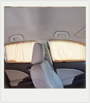 

2pcs/Set Universal Car Side Window Sunshade Curtains Auto Windows Curtain Sun Visor Blinds Cover for PEUGEOT car All models are