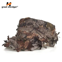 Тактическая маскирующая камуфляжная плоская кепка для мужчин, джунгли; бионический камуфляж, снайперская бейсбольная кепка, быстросохнущая, для охоты, армейская Боевая бейсболка