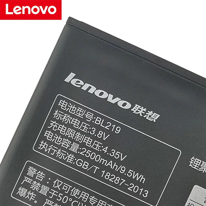 Lenovo 100% оригинальный 2500mA BL219 Батарея для lenovo A768T A850 + A880 A889 A890E A916 S810T S856 мобильного телефона + номер для отслеживания