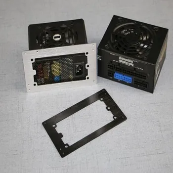 

Desktop ATX Power supply Baffle Computer Small Chassis SFX Power to ATX Bracket MATX Conversion frame Black Silver