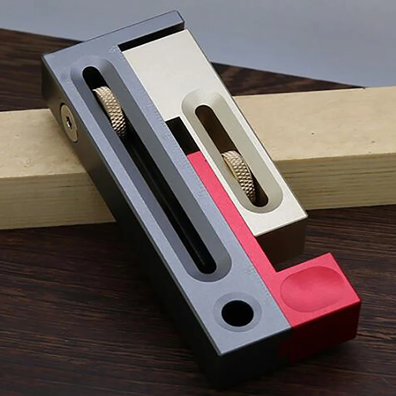 

Saw Slot Regulator With Box Push Table Saw Slot Adjuster Movable Measuring Block Length Compensation Woodworking Gadgets