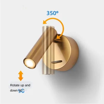 

wall Mounted Bedside Reading Lamp LED Wall Light indoor Hotel Guest Room bed room Headboard book read Light MJ807