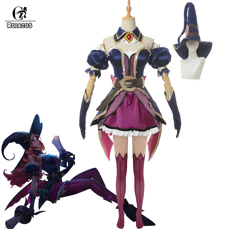 ROLECOS игры Лига Легенд мисс Фортуны Косплэй костюм LOL охотник за головами