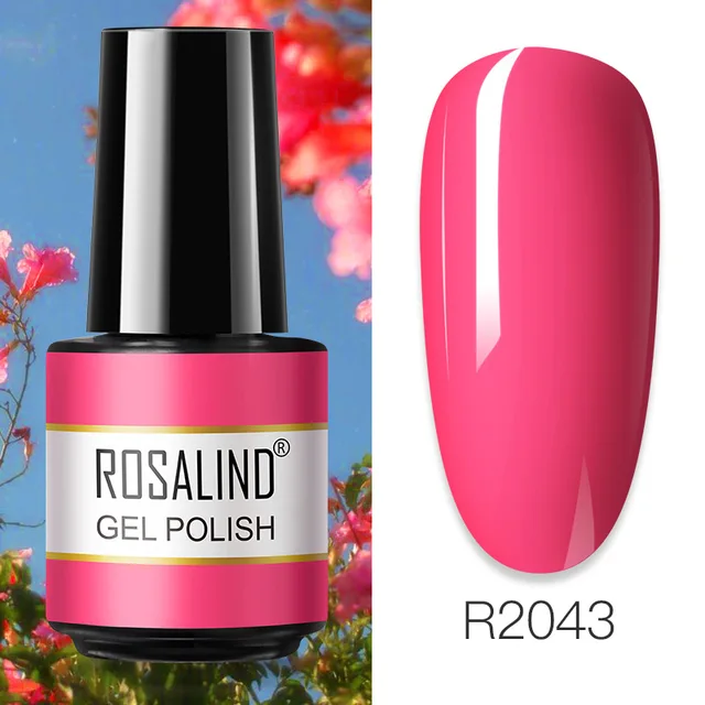 ROSALIND Primer Top Base Coat 7ML Gel Nail Polish For Manicure Long Lasting Nail Art Salon Gel Varnish UV LED Color Gel Polish RAR2043