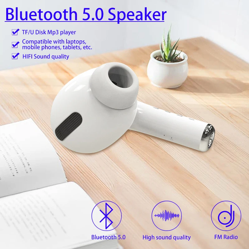 Новые большие наушники колонка гигантская гарнитура Bluetooth динамик портативный