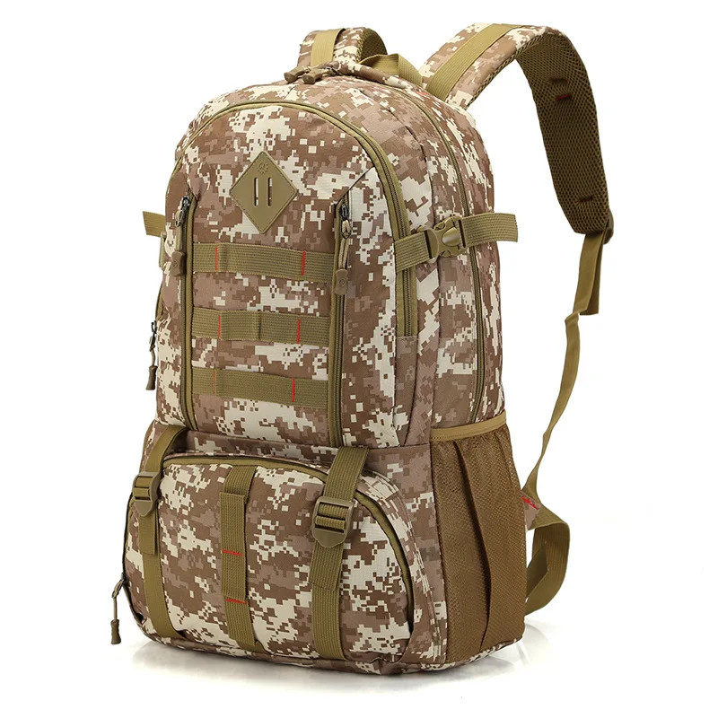50L походные тактические сумки, многоцветные нейлоновые водонепроницаемые Рюкзаки большой емкости, рюкзаки для кемпинга, альпинизма, походов, охоты