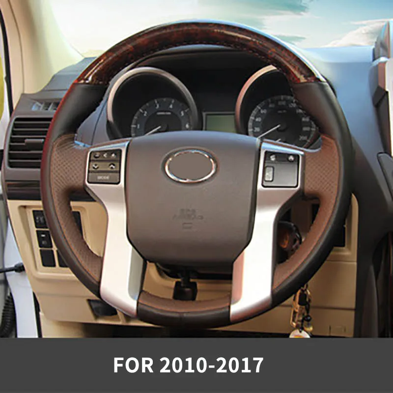 1 шт. для toyota Prado 2010-- крышка рулевого колеса для ручного шитья - Color Name: 2