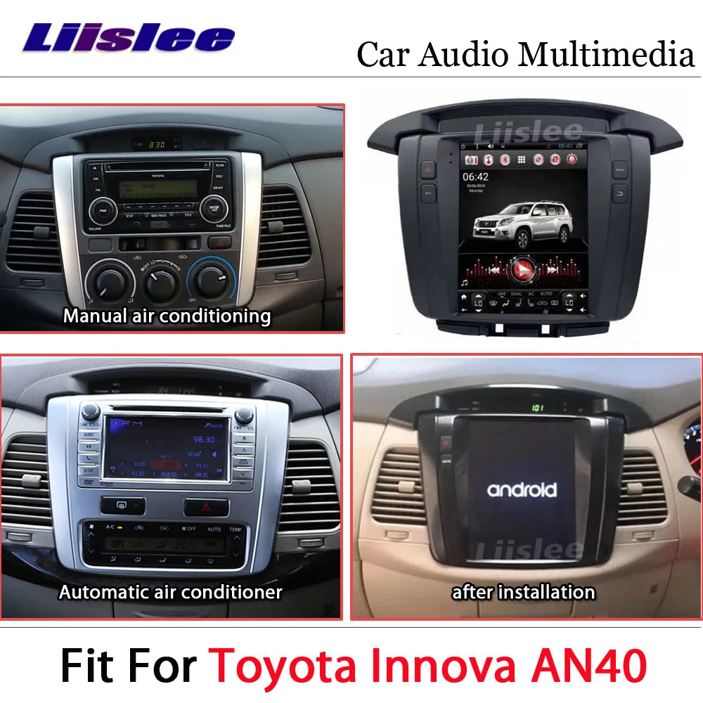 

Android Tesla vertical For Toyota Innova AN40 2004~2015 Stereo Radio Car Carplay GPS Map Navigation System Multimedia Player