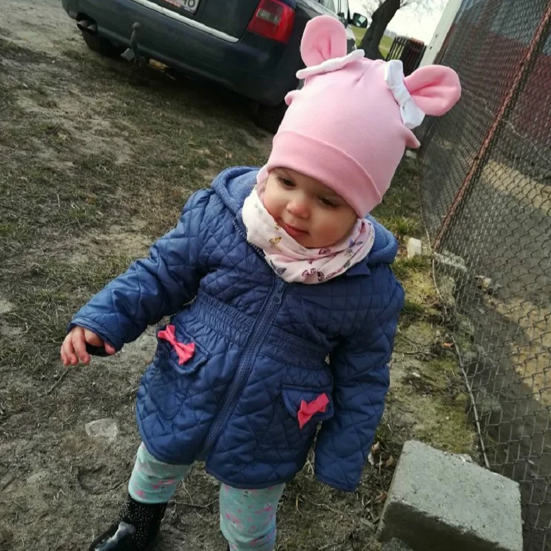 Baby Girl Hat Rabbit Ear Hat For Girls Cotton Bow Knot Children's Cap Toddler Kids Hats Cartoon Cute Baby Hats Bonnet