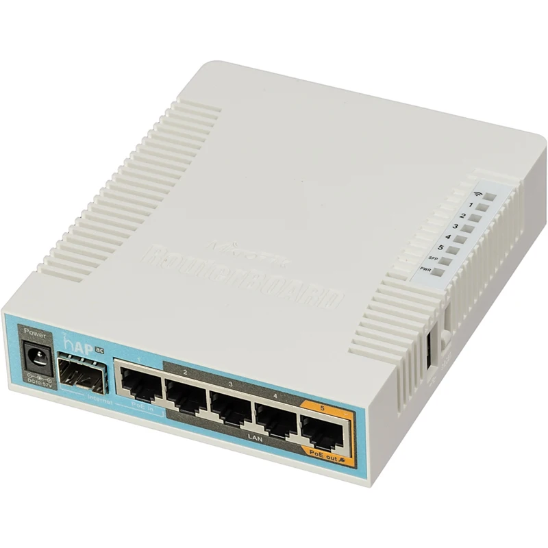 Роутер беспроводной MikroTik RB962UIGS 5HACT2HNT 10/100/1000BASE TX белый|Беспроводные роутеры| |