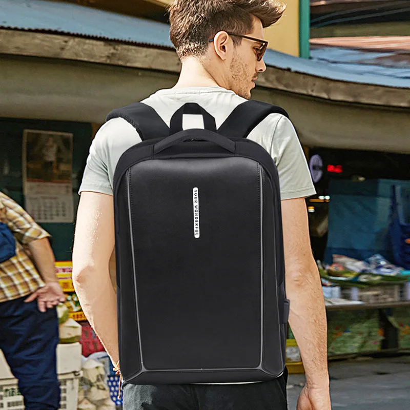 

Large Capacity Laptop Backpack Men Waterproof USB Computer Back Pack Male Oxford College Student Bagpack for Teenage Backbag Big