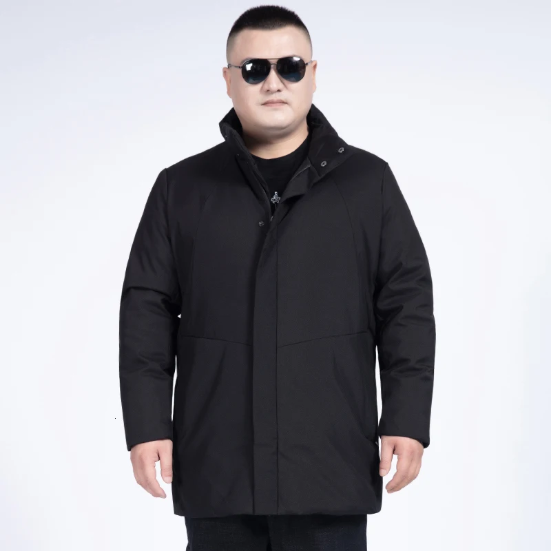 Зимний пуховик размера плюс 10XL 8XL 6XL, мужское модное пальто, толстая парка для мужчин, Аляска, съемная верхняя одежда, ветронепроницаемая, удобная