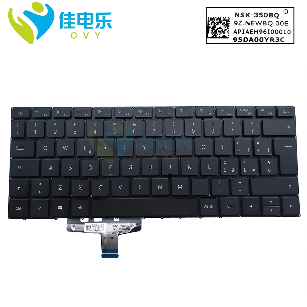 Italiano Laptop Keyboard For Huawei Matebook 13 Hn-w19l W19r Wrtb-wfh9l ...