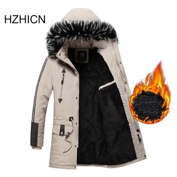 

New Winter Jacket Men -15 Degree Thicken Warm Men Parkas Hooded Fleece Man's Jackets Outwear Cotton Coat Parka Jaqueta Masculina