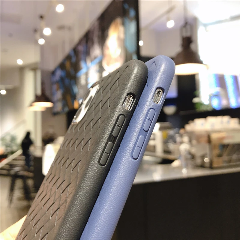 Сплошной цветной ткацкий силиконовый чехол s для iphone XR X XS Max 6 6S 7 8 Plus 11 11Pro Max карамельный цвет мягкий чехол для телефона