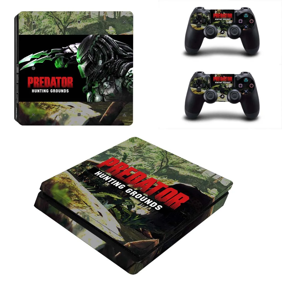 PS4 тонкие наклейки Хищник: Охота PS 4 Play станция 4 Тонкая наклейка Pegatinas для playstation 4 тонкая консоль и контроллер