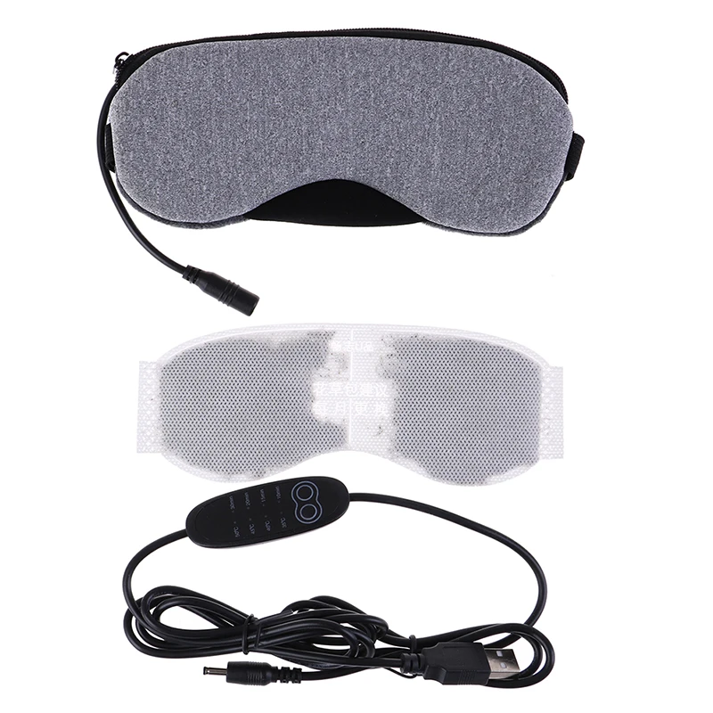 Anti Dark Circle Eye Patch Eye Massager USB Heating Steam Eyeshade Lavender Eye Mask Fatigue Relief Sleep Travel Eye Shade Mask