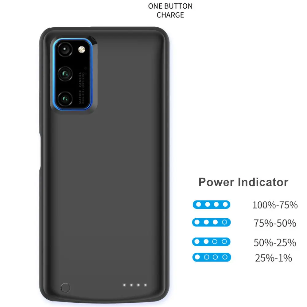 6800 мА/ч для huawei V30 V30 Pro Nova 6 Чехол для батареи, подставка для смартфона, чехол для зарядного устройства, внешний аккумулятор, чехол для батареи