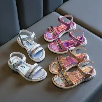 

PU Leather Girls Sandals kids Summer Baby Girls Sandals Shoes Skidproof Toddlers Infant Children Kids Shoes