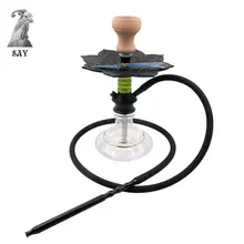 SY современная стеклянная трубка для кальяна набор Nargile Chicha с силиконовым шлангом чаша Щипцы поддон для угля металлические щипцы для кальяна аксессуары