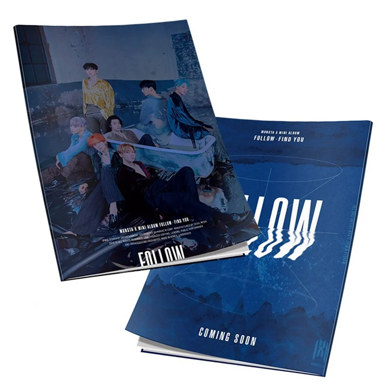 Kpop Monsta X FOLLOW-FIND YOU Mini Photo Book фотография альбом плакат картина