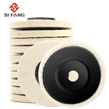 

4inch 100mm Wool Polishing Wheel Polishing Pads Angle Grinder Wheel Felt Polishing Disc For Metal Marble Glass Ceramic 2-20Pcs