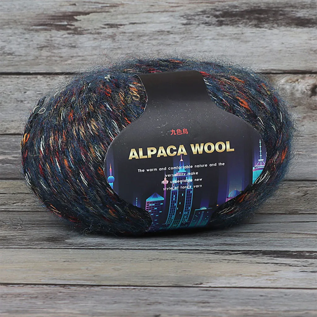 Домашний текстиль разноцветный Alpacawool ручная вязка пальто свитер шарф линия из толстой шерсти воротник шерсть альпака горячая распродажа