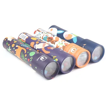 Creative Paper Cartoon Rotating Kaleidoscope Children Educational Toys 1