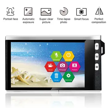 

Digital Camera Portable Video Camera With Touch Screen Microphone Recording SLR Camera Digital Camera Video Recorder
