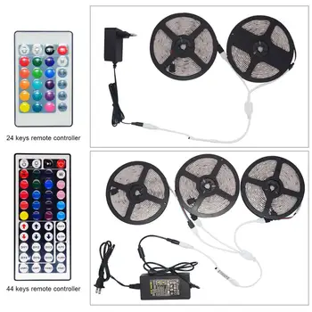 

LED Strip Lights 5050 RGB strip light color changing 16.4ft 5M led light strip 12V Waterproof Flexible Ribbon fita with remote