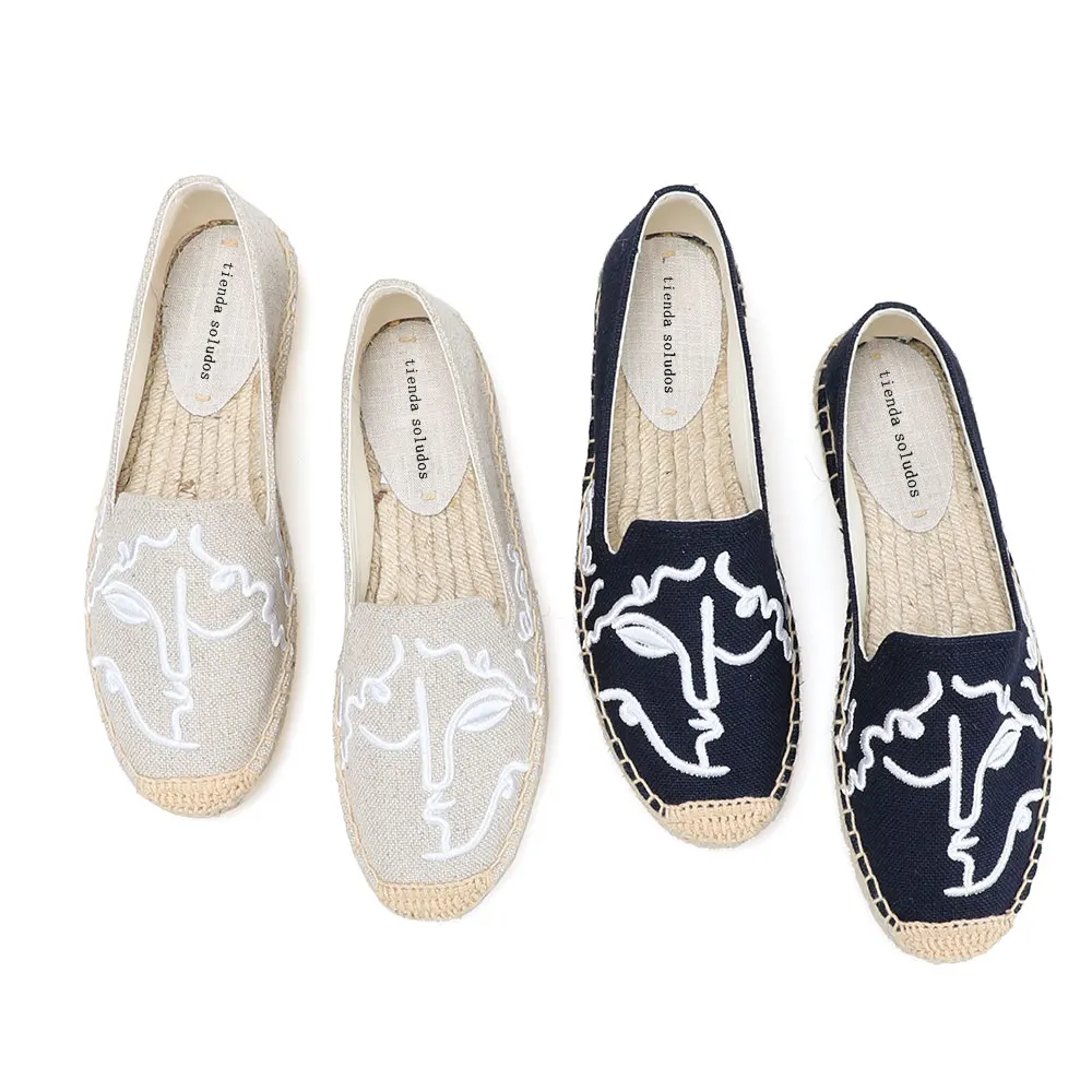 Heels Pumps Loafers Espadrilles Platform Ladies Shoes Embroidered Womens Classic Top