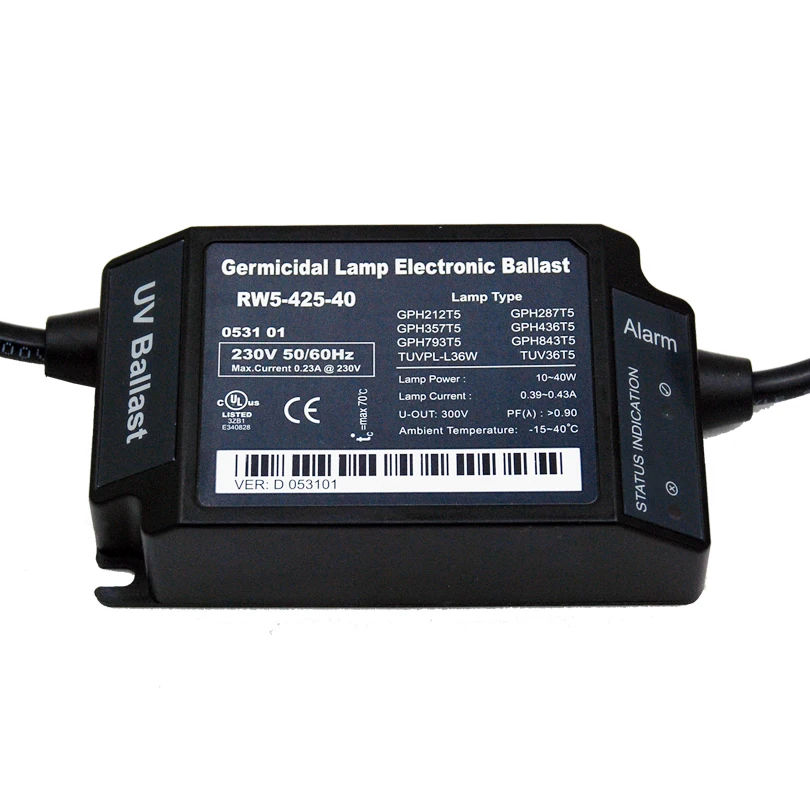 For RW5-425-40 All-in-one universal UV ballast with alarm function EPS5-425-40
