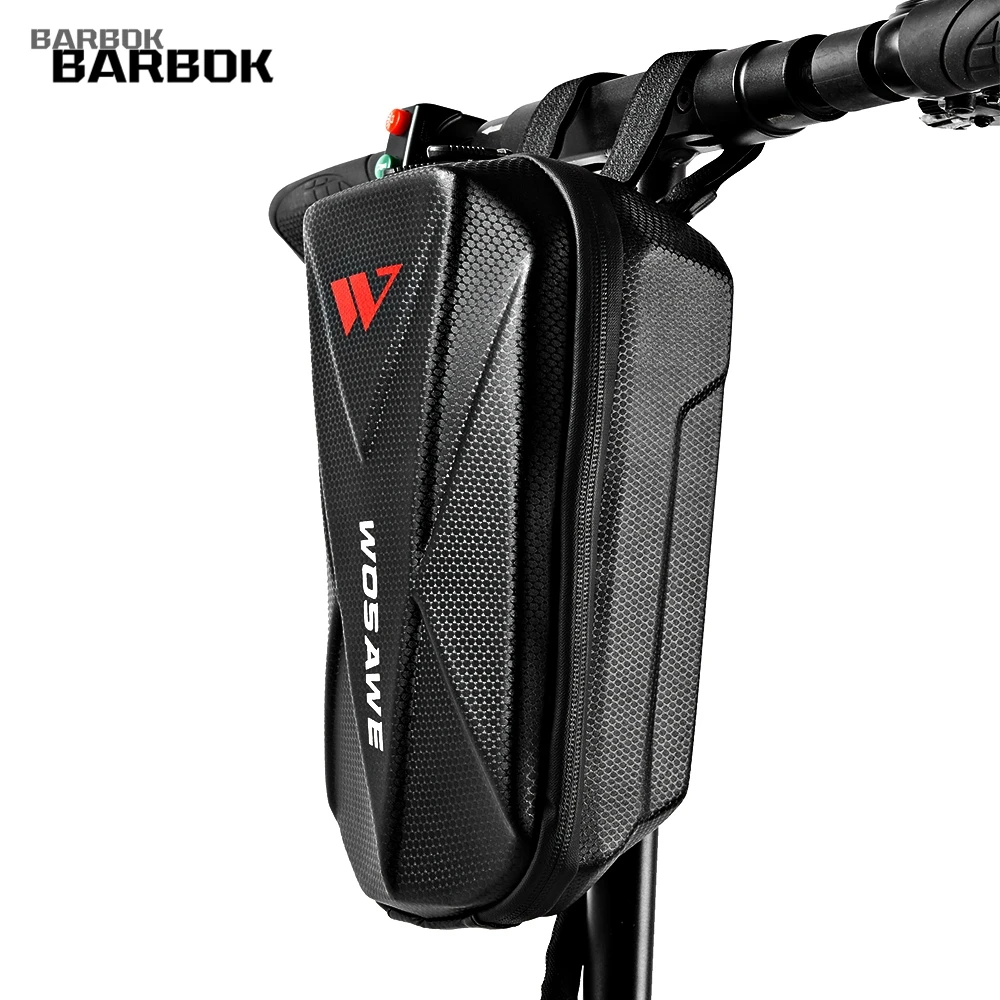 

WOSAWE Electric Scooter Bag Waterproof EVA Hard Shell Handlebar Storage Bag Front Folding Bicycle Bike Bag