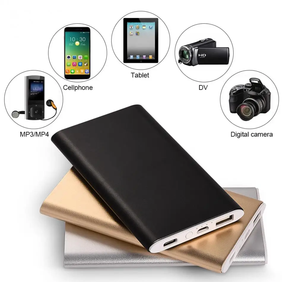 Без аккумулятора) 5000 мАч корпус банка питания алюминиевый корпус DIY Kit QC3.0 быстрое зарядное устройство USB+ type-C+ Micro-USB порт для телефона планшета