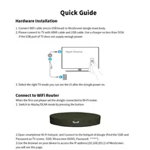 Mirascreen Цифровой HDMI медиа видео стример AnyCast зеркало ТВ палка Wifi ключ PXPE