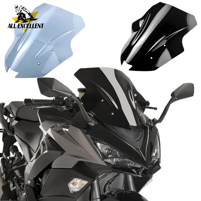 For Kawasaki Ninja 1000 Z1000SX 2017 2018 2019 Windshield wind deflector Ninja1000 Motorcycle Accessories WindScreen Visor Viser|Covers & Ornamental Mouldings| -