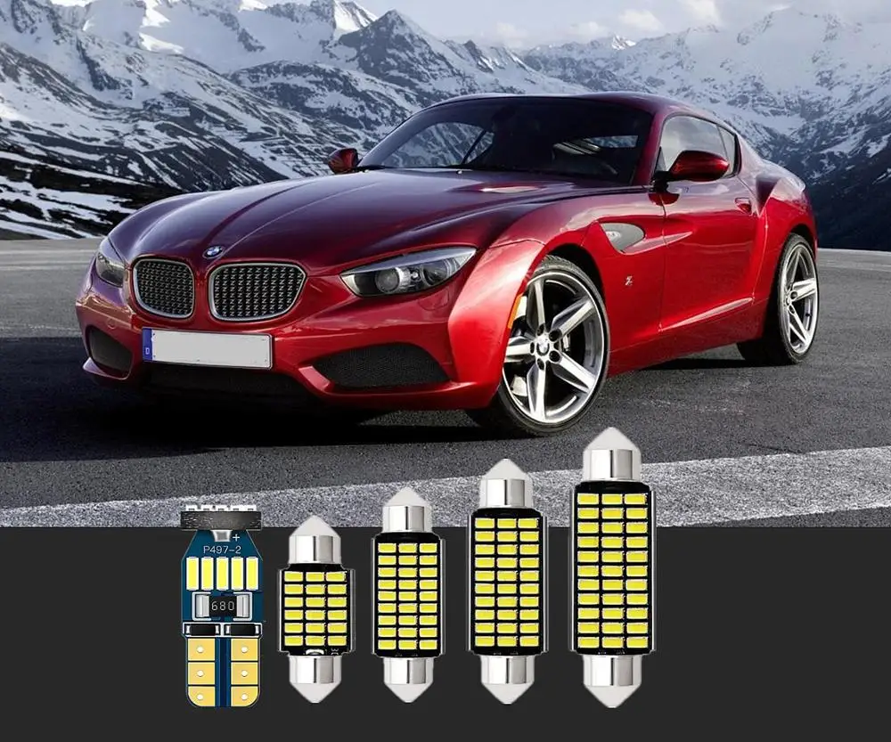6 шт. для внутреннего освещения BMW T10 и 36 328xi 330i 335d 335i 335is 428i 435i 520d 520i 528i 525i 530i X1 X2 X3 X4 X5