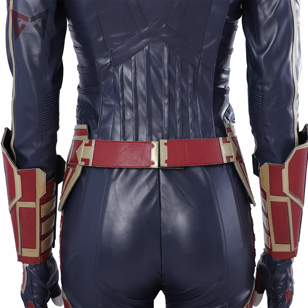MMGG Хэллоуин капитан косплэй костюм Carol Danvers кожа Комбинезоны для женщин Высокое качество индивидуальный заказ размеры