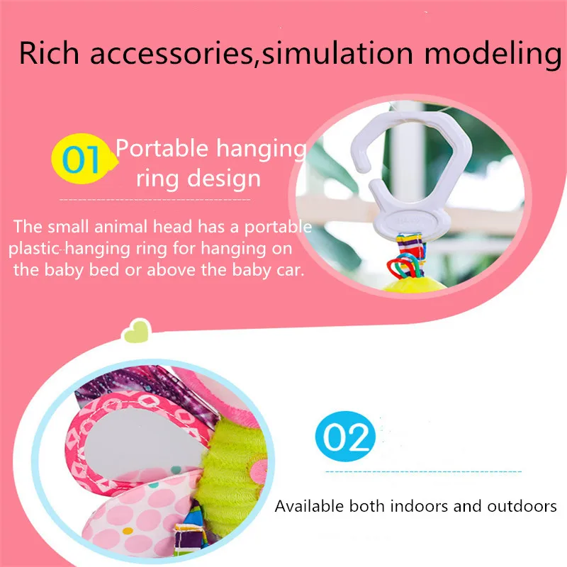 Детская коляска для новорожденных, подвесная прикроватная милая игрушка в виде животного, настенная плюшевая игрушка-погремушка, плюшевая игрушка для сна, подарок для ребенка
